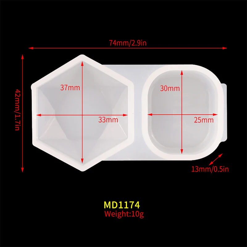 DM153 DIY Organ Chakra Pendant Epoxy Resin Mold Keychain Resin Art Molds for Jewelry Making Tools Craft
