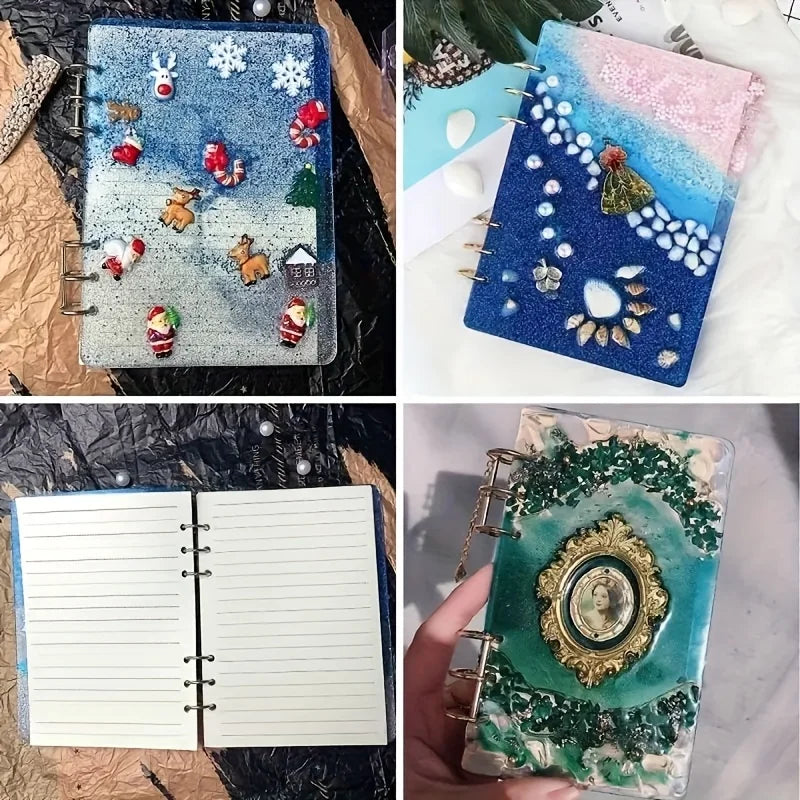 Notebook Resin Casting Set A5, A6, A7 Notebook Cover Diy Epoxy Resin Silicone Mold DIY Epoxy Resin Kit
