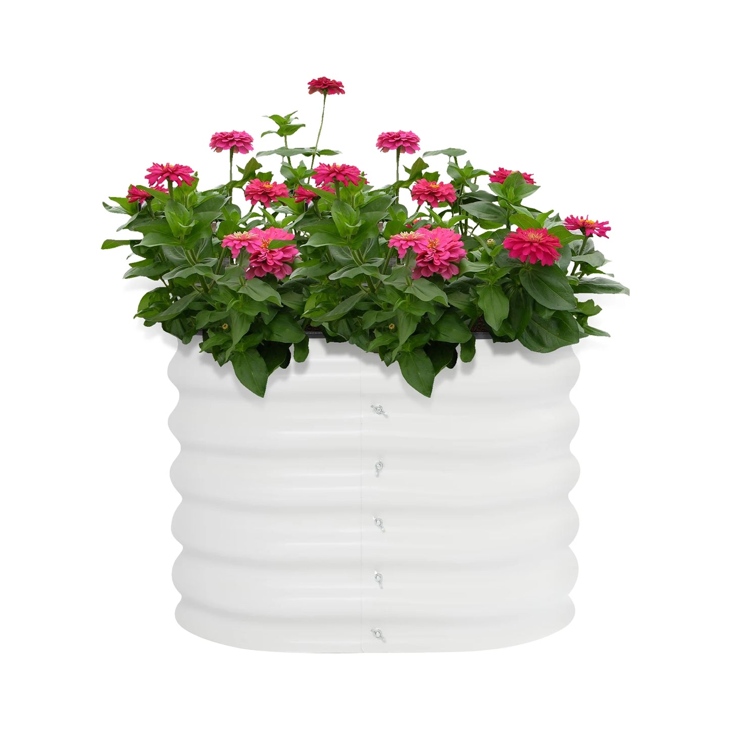 Two-piece circular raised flowerbed, garden flower bed, outdoor raised planter