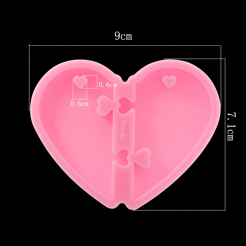 Dog Tag Bone Shaped Keychain Casting Silicone Mold for DIY Key Chain Pendant Crystal Epoxy Resin Molds Craft Jewelry Making Tool