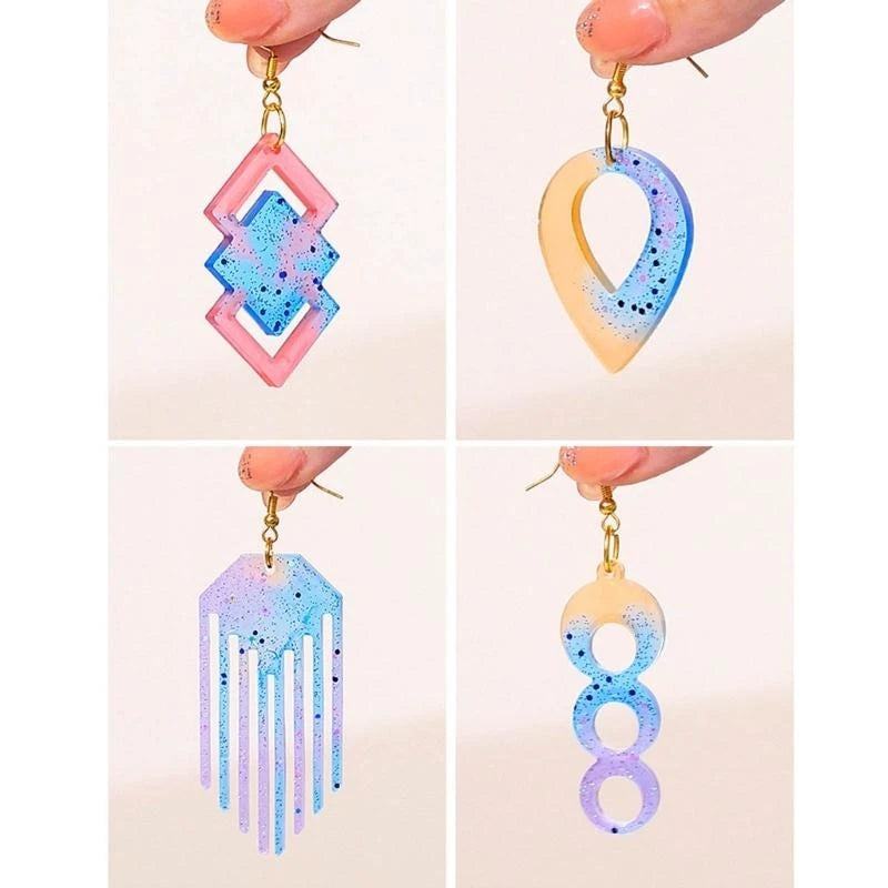 Crafting Molds Beautiful DIY Jewelry Moulds Soft Earring Pendant Molds for DIY