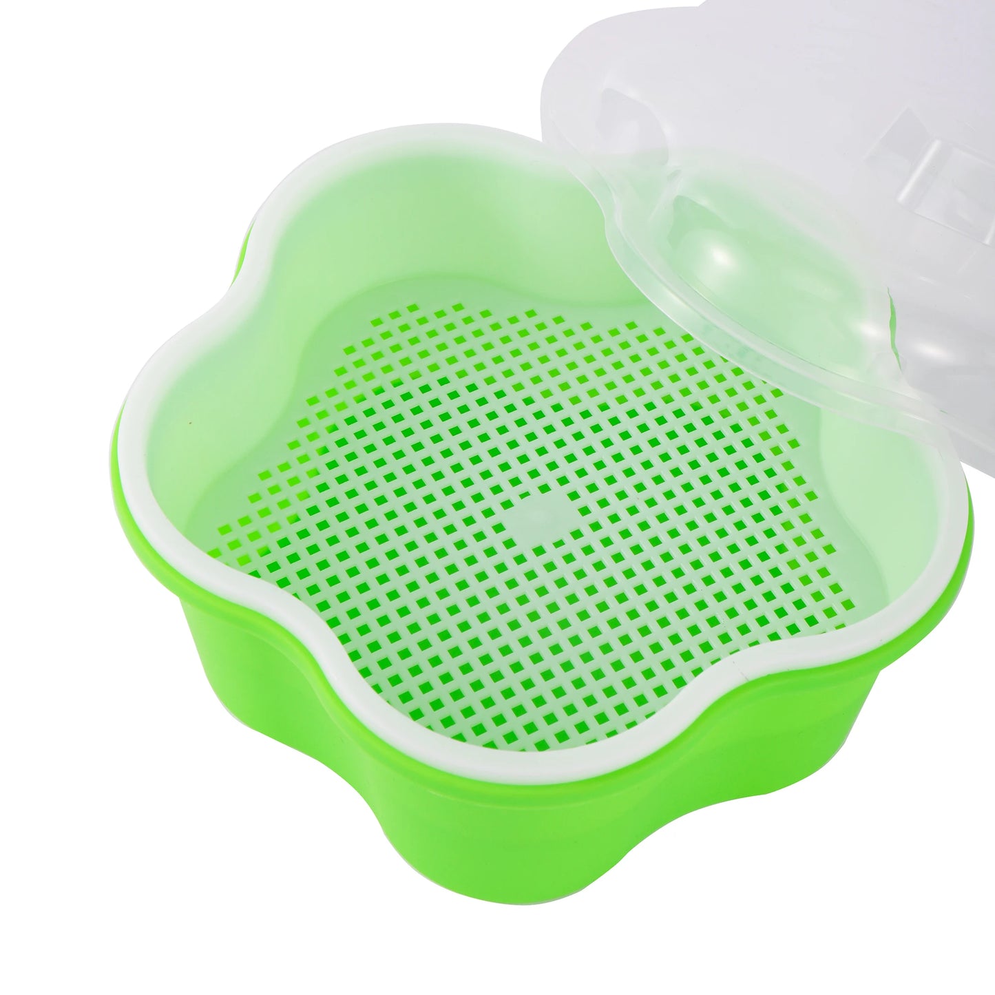 Sprout Planting Pot Bean Sprouter Seedling Tray Wheat Grass Growing Germination Healthy Sprouts for Salads Home Garden Supplies