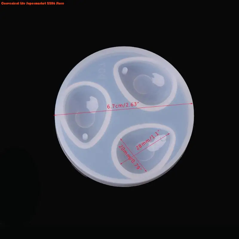 DIY Silicone Pendant Water Drop Gem Mold Epoxy Resin Casing Craft Jewelry Making Tool