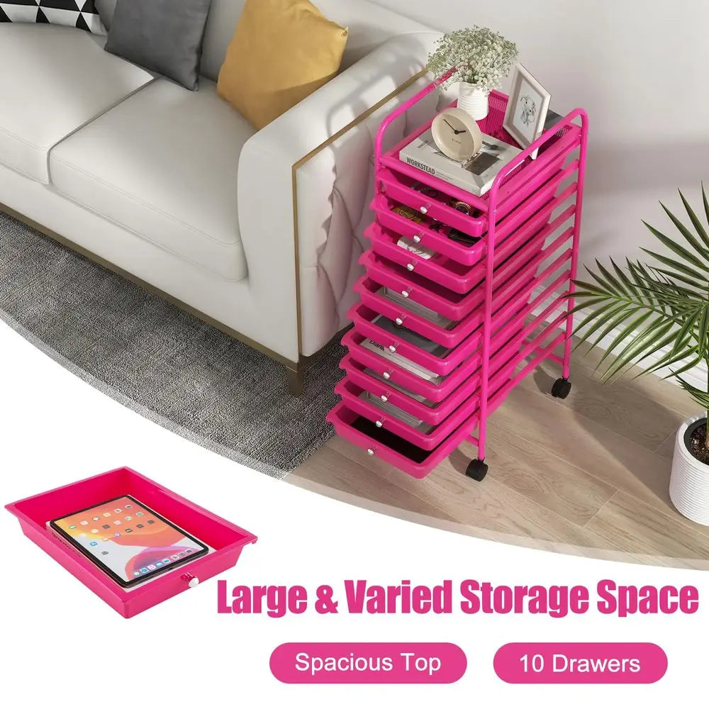 Foldable Utility Cart on 4 Rotate Wheels, with Telescoping Handle, Portable.