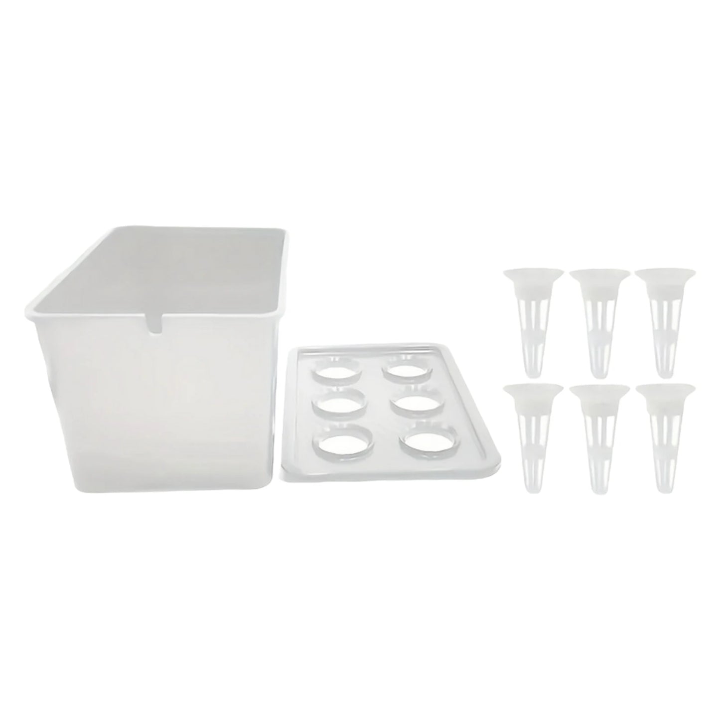 Plant Grower Box Indoor Hydroponic Boxes Nursery Pots Set with Seedling Cups for Plants Herb Garden Planting Container
