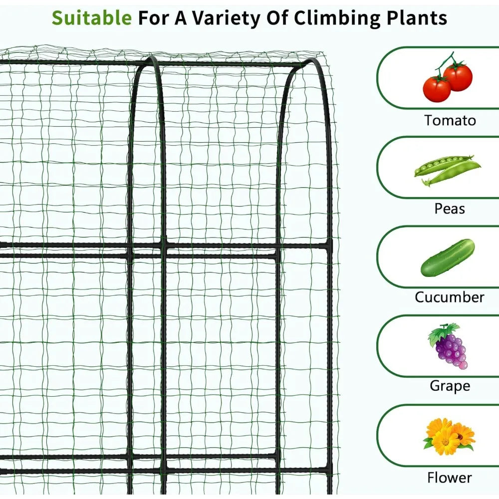 Grow vertically and beautifully with this 3‑in‑1 Raised Garden Bed. The 87" arch trellis supports climbing plants while the galvanized planter box creates a sturdy, stylish outdoor growing space.