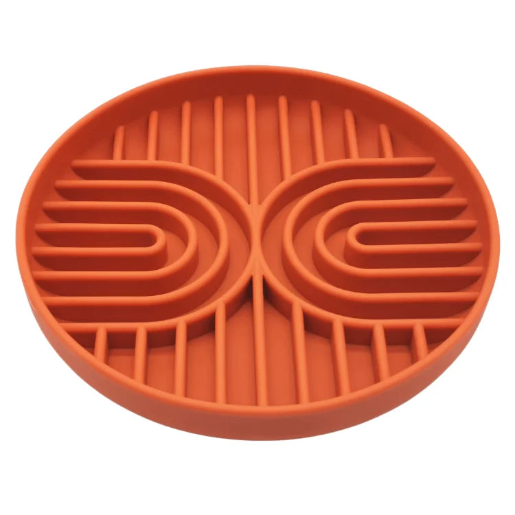 Pet supplies Slow Food Bowl Cat Anti-Knockover Anti-Slip Food Bowl Puppy Anti-choking Silicone Toy Food Plate