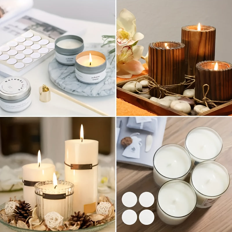 310pcs Wick Set, 1/3/6/8 Inch With 10 Holders And 100 Labels, DIY Candle Making Supplies, Arts & Crafts, For Soy Wax And Beeswax Candles