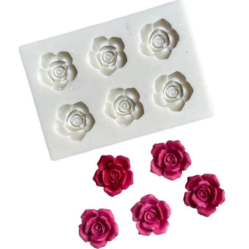 Flower Silicone Molds for Cake Decoration Non Stick Fondant Mold for DIY Chocolate Candy Cookie Cupcake Jelly and Polymer Clay