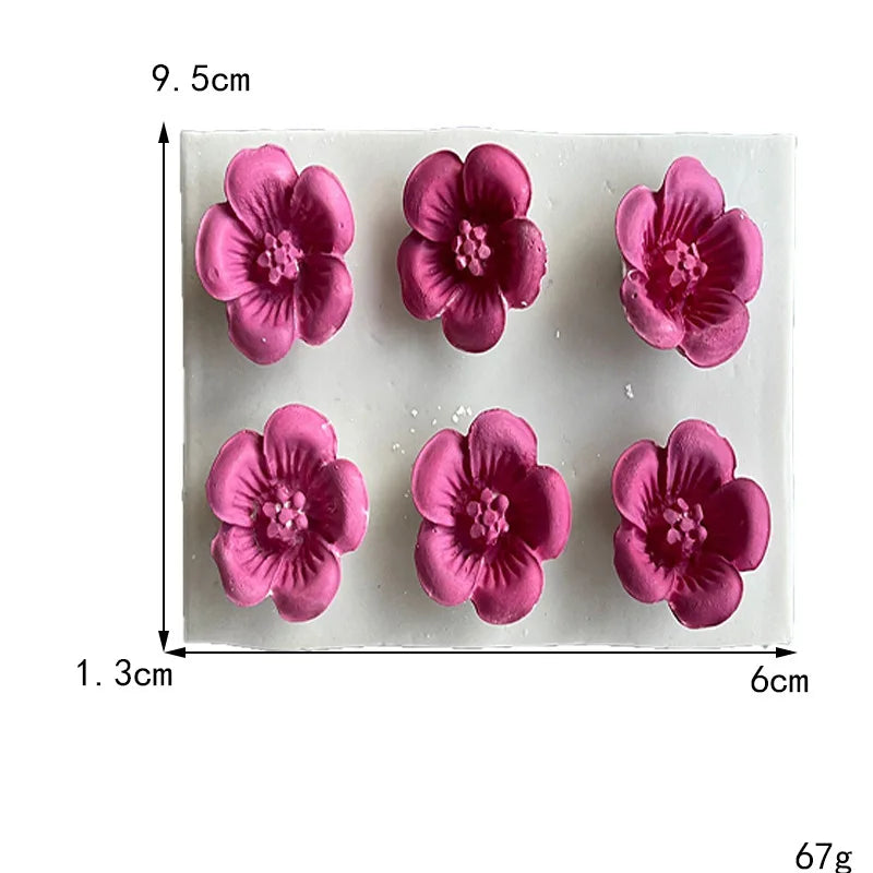 Flower Silicone Molds for Cake Decoration Non Stick Fondant Mold for DIY Chocolate Candy Cookie Cupcake Jelly and Polymer Clay