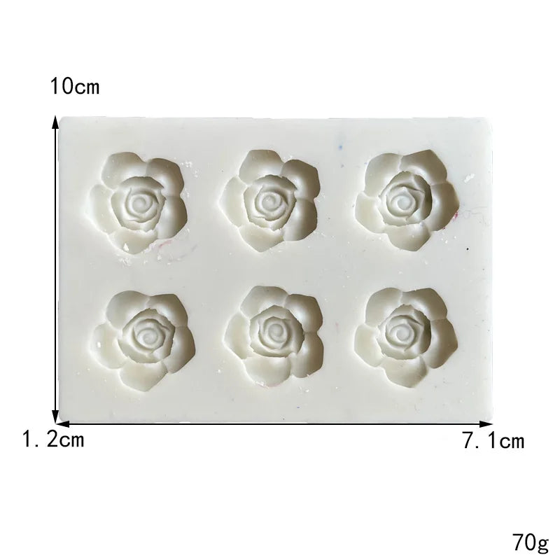 Flower Silicone Molds for Cake Decoration Non Stick Fondant Mold for DIY Chocolate Candy Cookie Cupcake Jelly and Polymer Clay