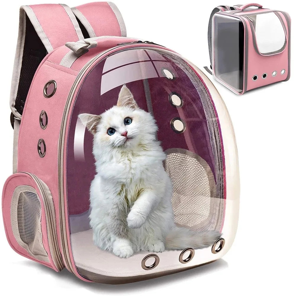 Manufacturer Wholesale Cat Carrier Bags Breathable Pet Carriers Small Dog Cat Backpack Travel Space Capsule Cage Pet Supplies