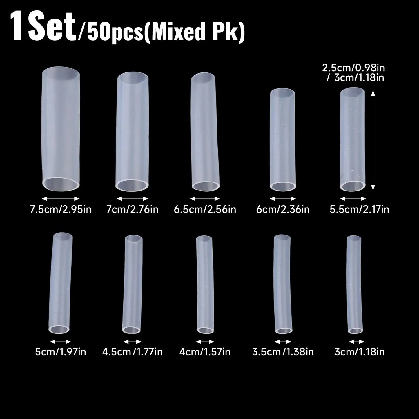Gardening Special Grafting Casing Sleeves Flexible Garden Tree Plant Seedlings Vine Tomato Grafting Transparent Tube Accessories