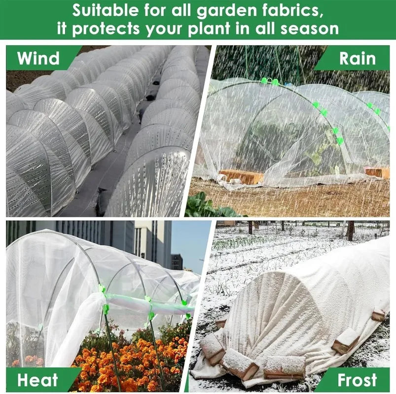 Greenhouse Hoops Gardening Plant Support Grow Seedlings Arch Shed Bracket Insect Protection Net Frame Vegetable Field Tunnel