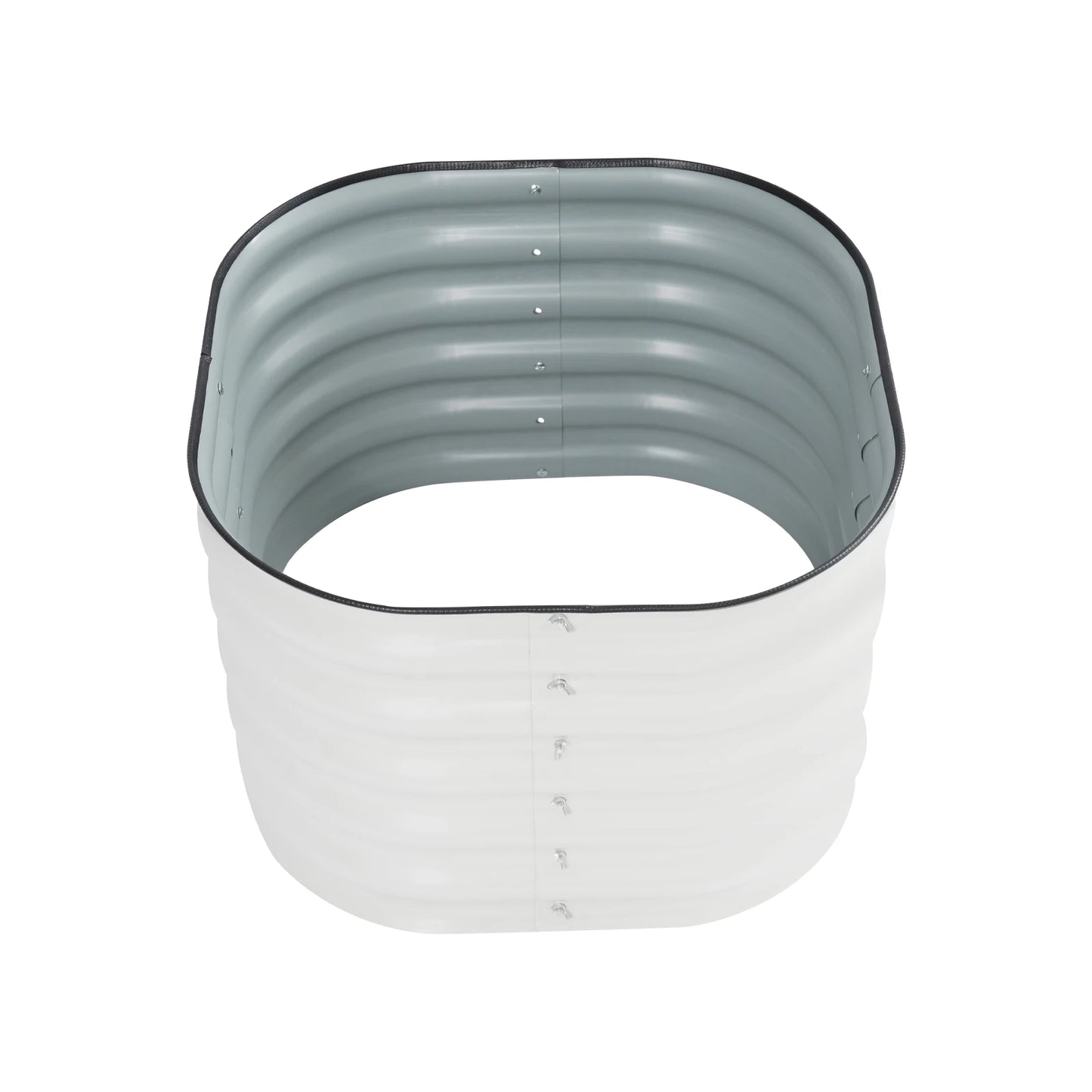 Two-piece circular raised flowerbed, garden flower bed, outdoor raised planter