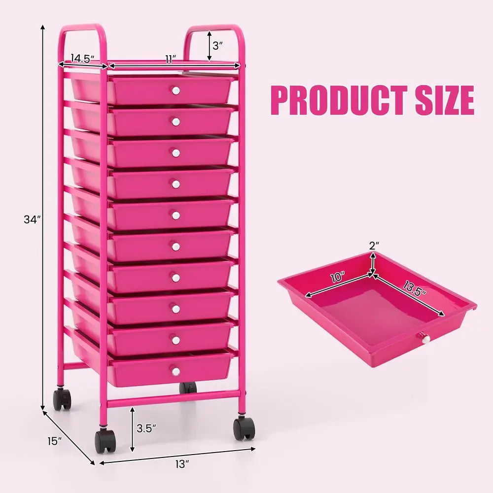 Foldable Utility Cart on 4 Rotate Wheels, with Telescoping Handle, Portable.