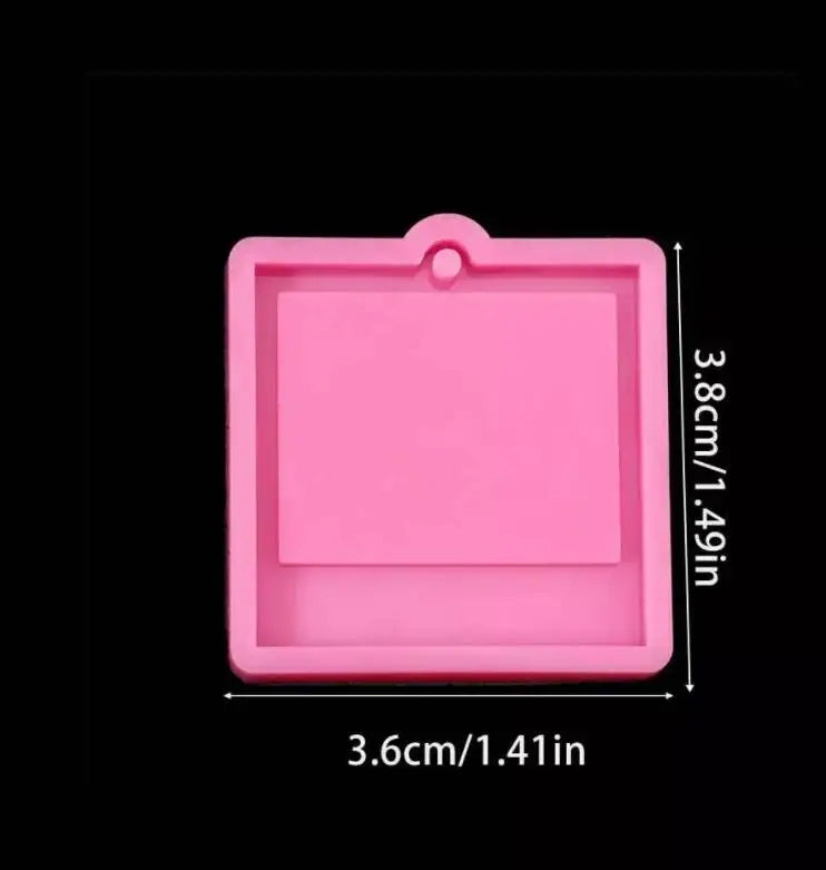 Dog Tag Bone Shaped Keychain Casting Silicone Mold for DIY Key Chain Pendant Crystal Epoxy Resin Molds Craft Jewelry Making Tool