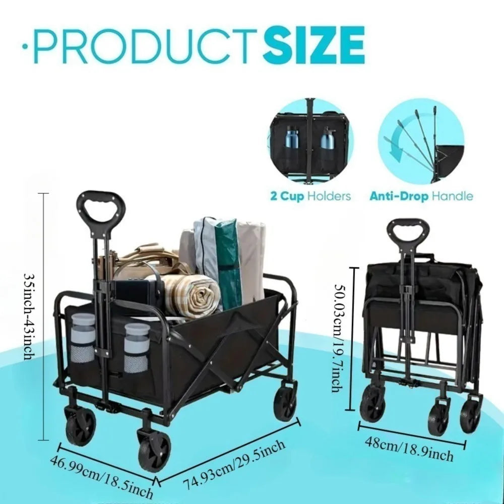 A heavy‑duty foldable wagon built to haul everything you need—anywhere you go.
