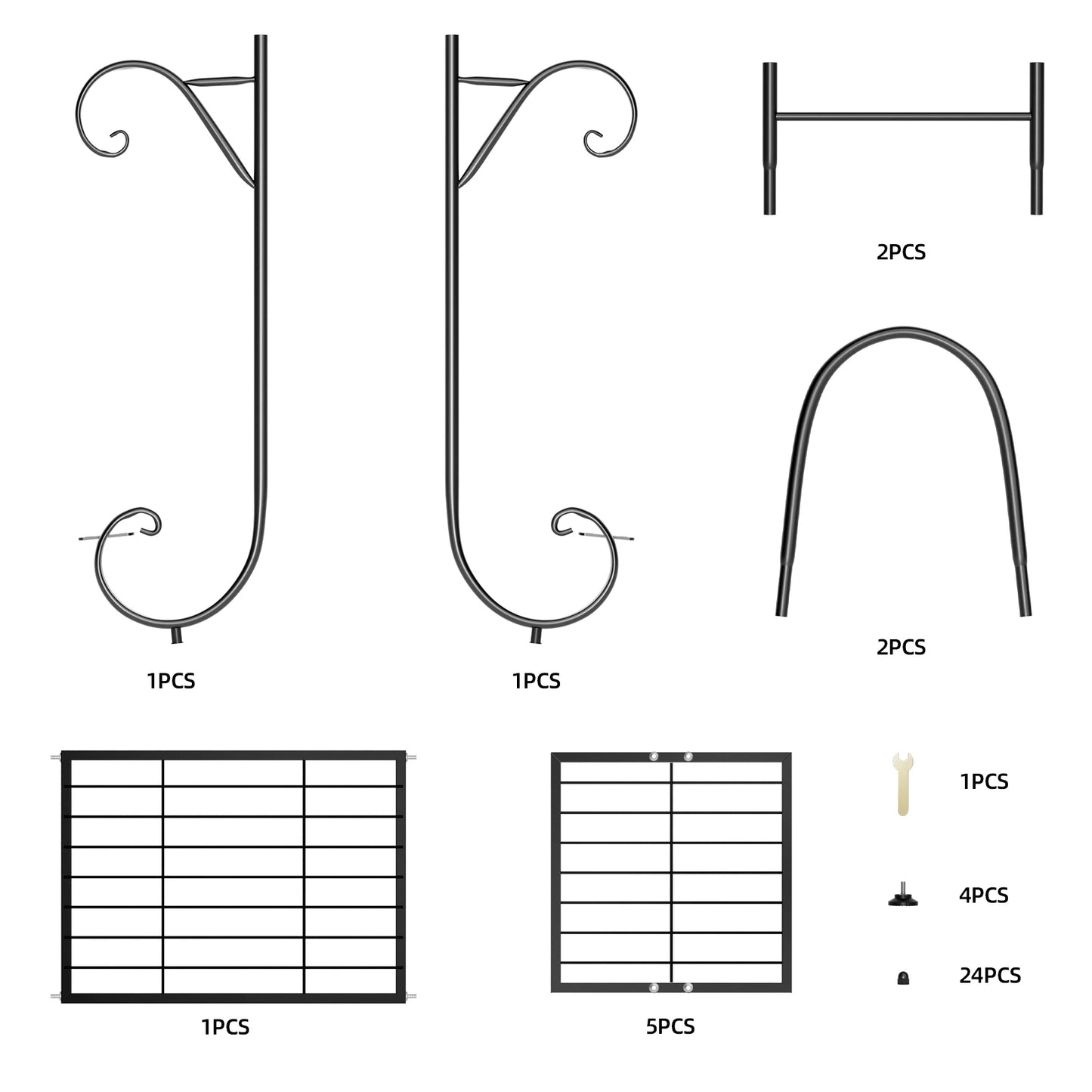 6‑Tier Metal Plant Stand, indoor/outdoor, anti‑rust, black, and perfect for boutique‑clean home & patio styling