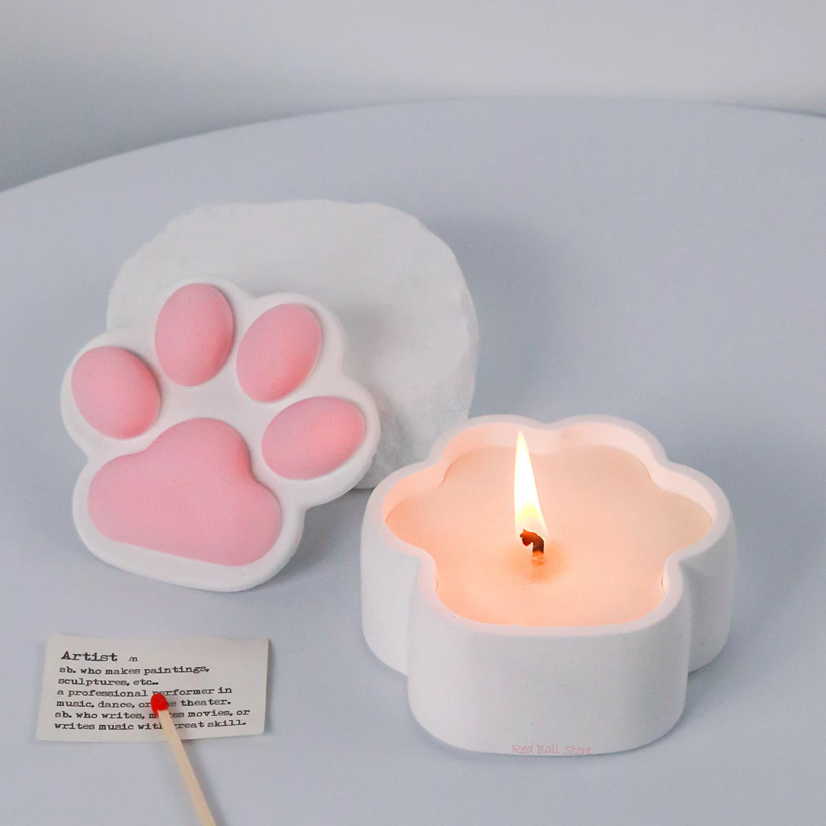 Cat Claw Jewelry Storage Box Silicone Mold DIY Epoxy Resin Ashtray Concrete Cement Gypsum Crystal Candle Jar Mould Home Decor