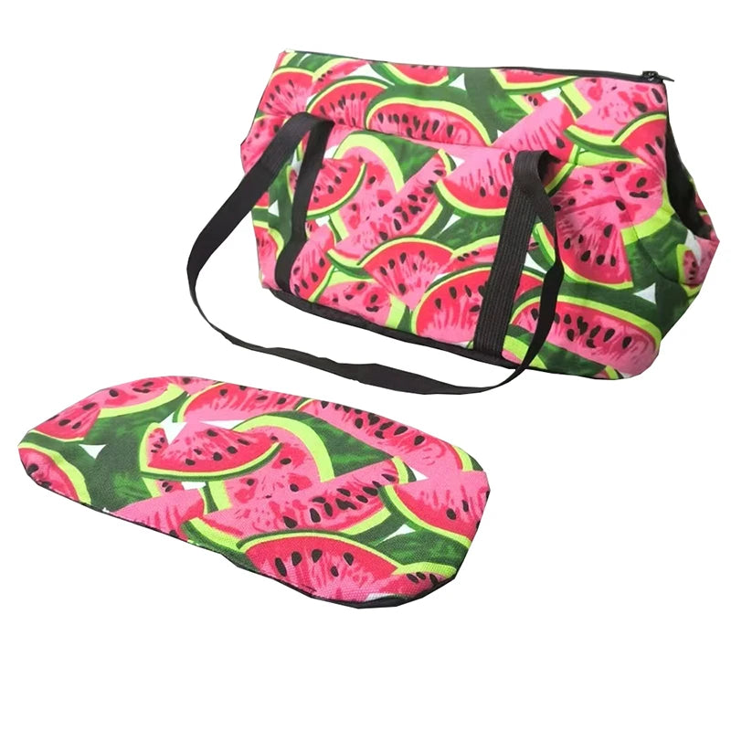 Portable Dog Carriers Sling Bag For Small Dogs Cats Outdoor Travel Puppy Watermelon Pattern Chihuahua Yorkies Pet Shoulder Bags