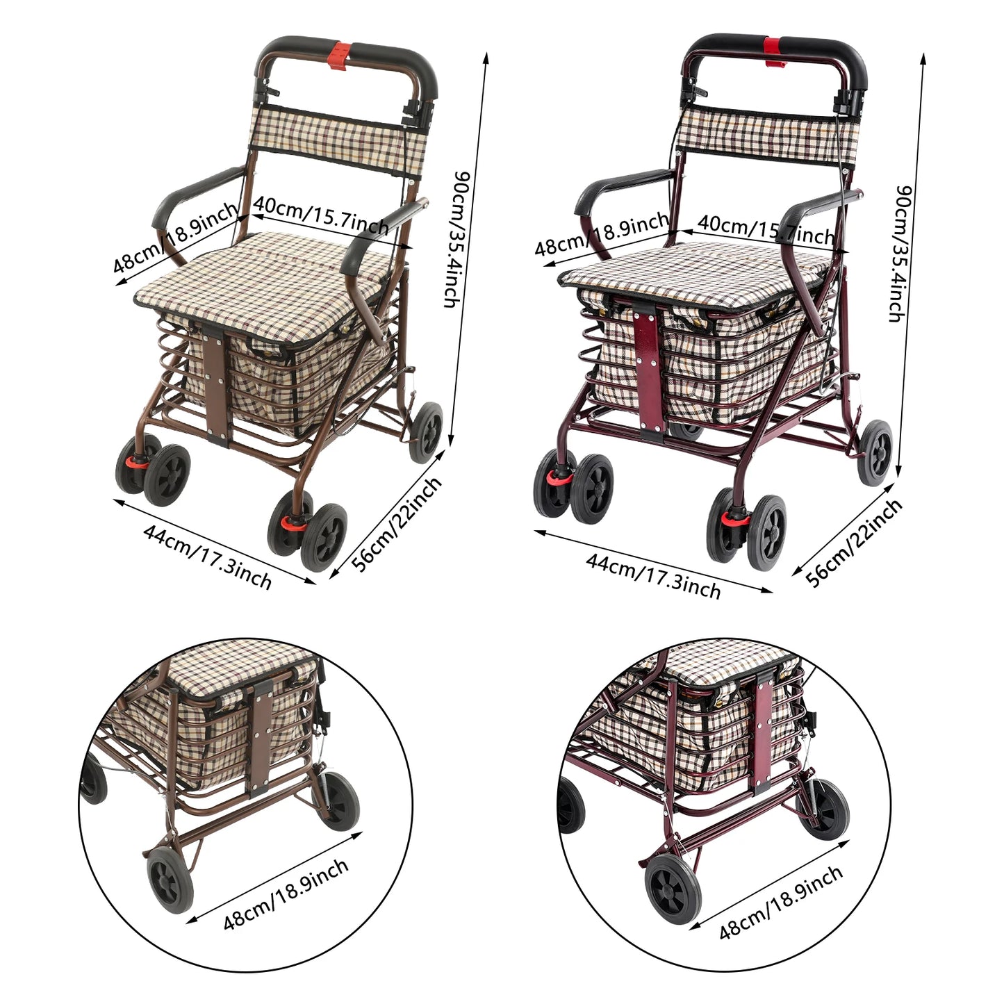 Comfortable walking aid designed to support seniors with confidence and independence.