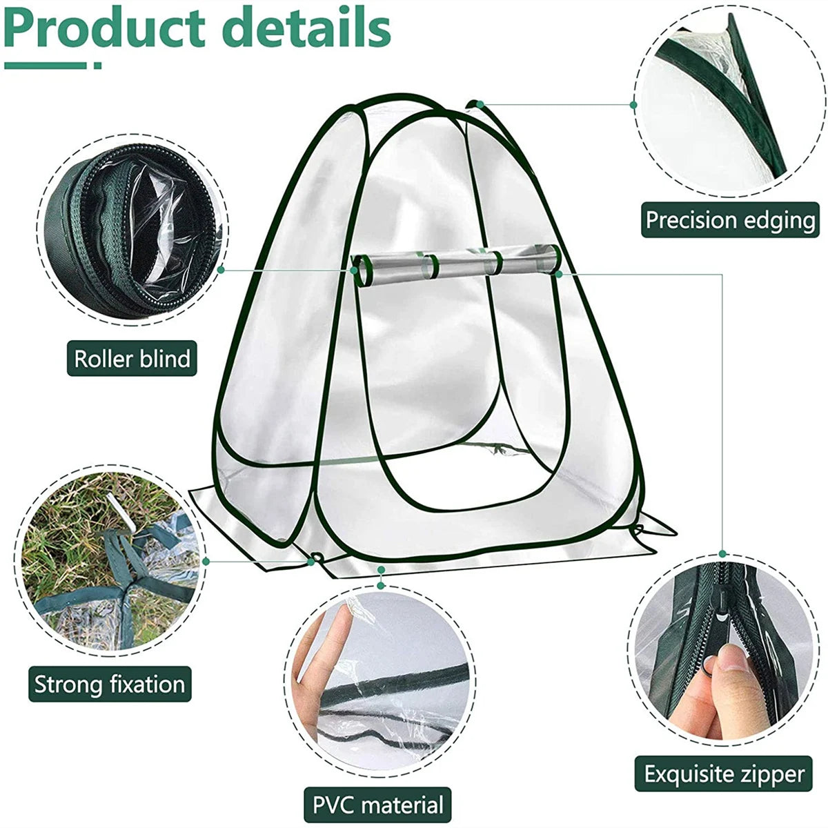 1/2/3Pcs Pop-Up Greenhouse for Outdoor Indoor Flower House, Portable Mini Greenhouse Cover Tent Gardening Plant Flower Warm Room