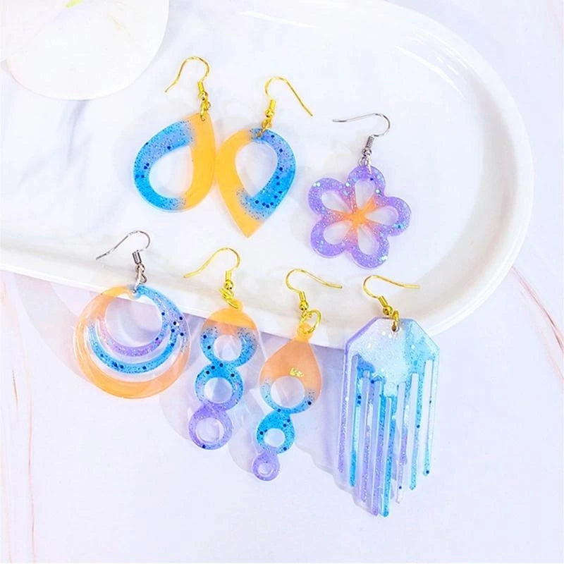 Crafting Molds Beautiful DIY Jewelry Moulds Soft Earring Pendant Molds for DIY
