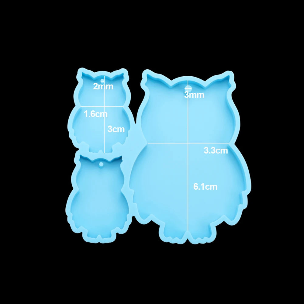 Dog Tag Bone Shaped Keychain Casting Silicone Mold for DIY Key Chain Pendant Crystal Epoxy Resin Molds Craft Jewelry Making Tool