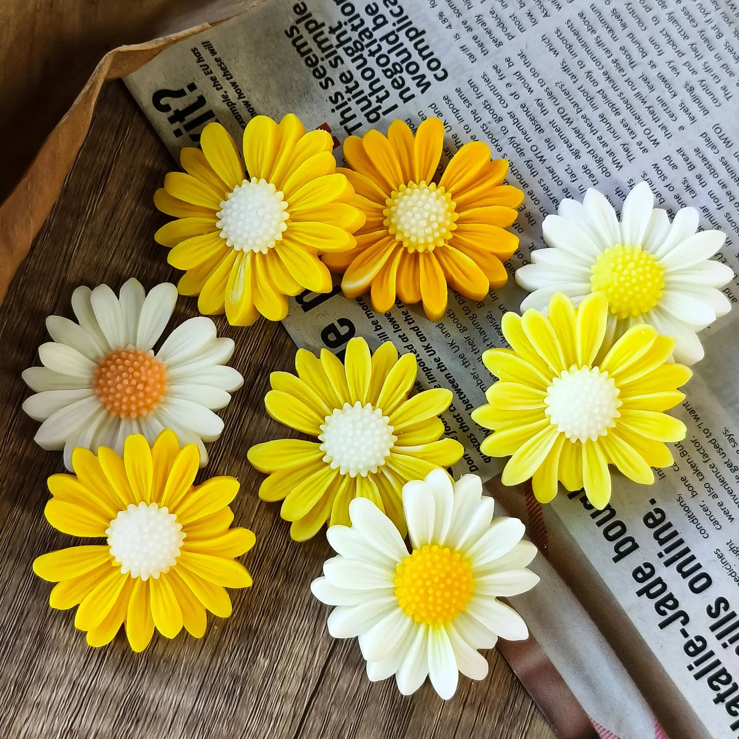 Flower Silicone Molds 3D Daisy Rose Peony Chocolate Cake Baking Mold Handmade Candle Soap Gypsum Resin Handicraft Making Tools