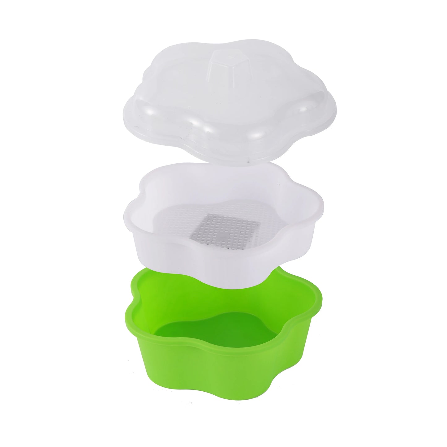 Sprout Planting Pot Bean Sprouter Seedling Tray Wheat Grass Growing Germination Healthy Sprouts for Salads Home Garden Supplies
