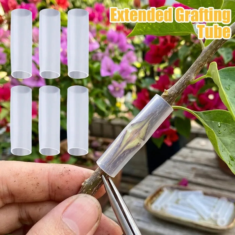 Gardening Special Grafting Casing Sleeves Flexible Garden Tree Plant Seedlings Vine Tomato Grafting Transparent Tube Accessories