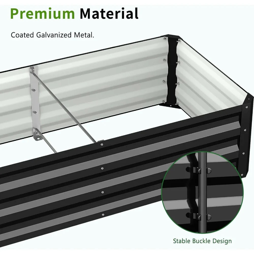 Grow vertically and beautifully with this 3‑in‑1 Raised Garden Bed. The 87" arch trellis supports climbing plants while the galvanized planter box creates a sturdy, stylish outdoor growing space.