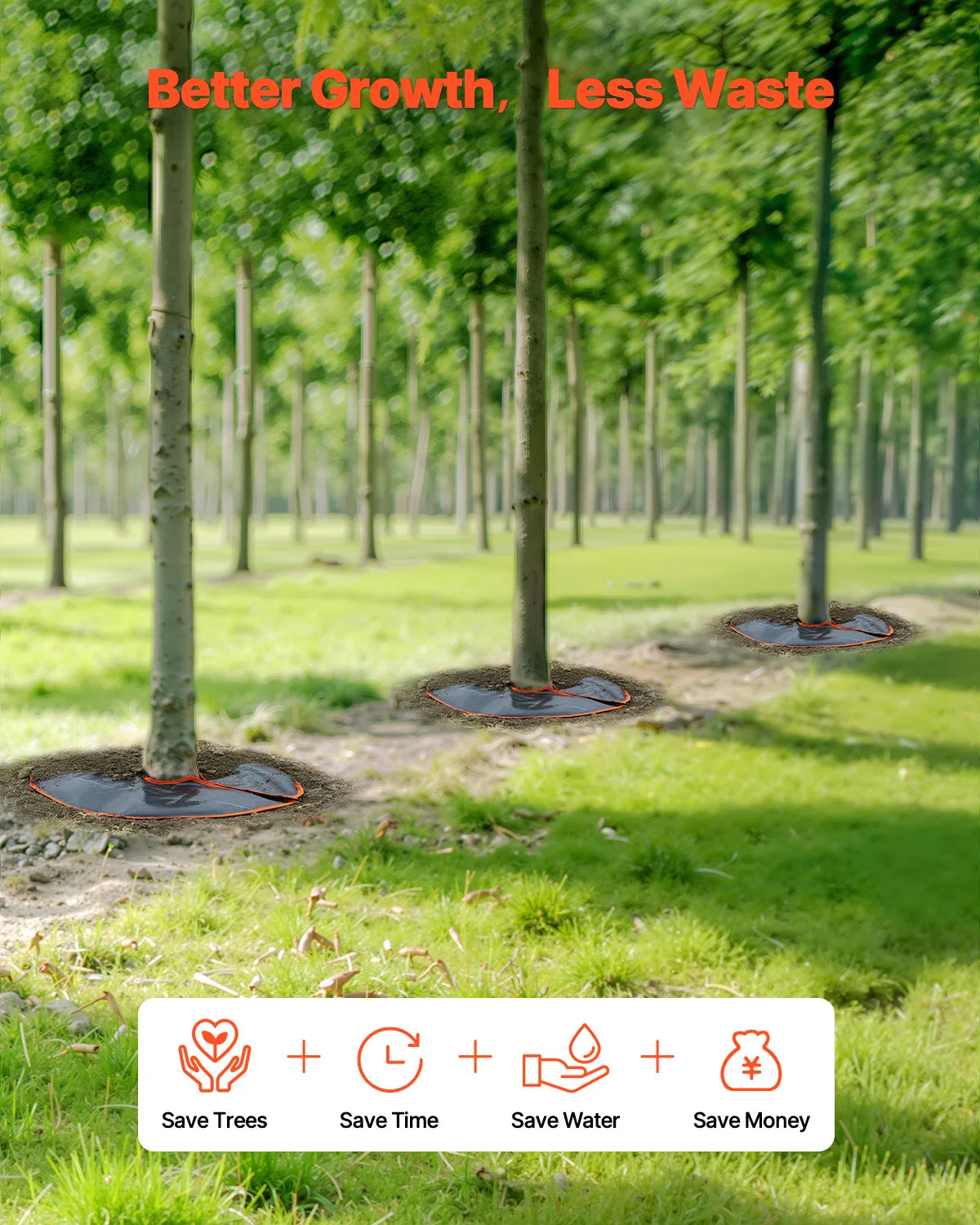 Self‑Watering Tree Bags with Drip System