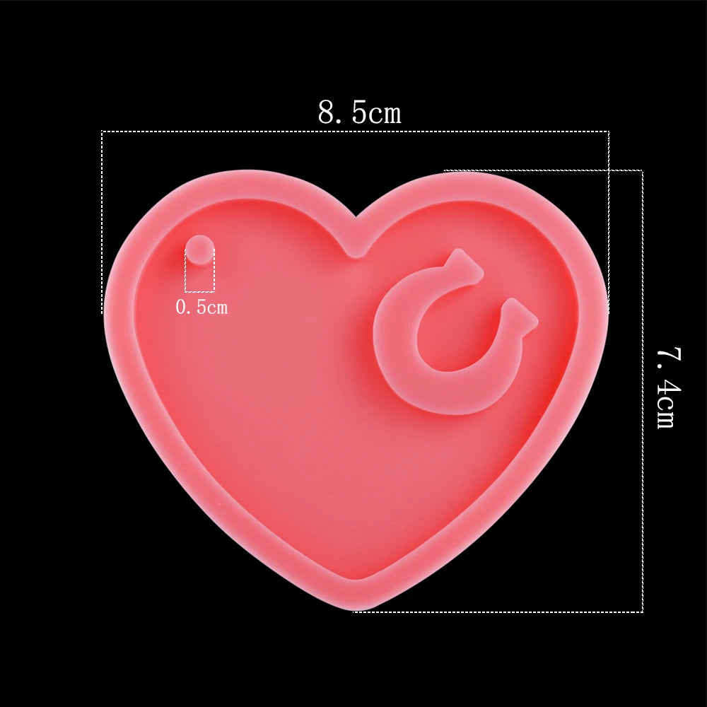 Dog Tag Bone Shaped Keychain Casting Silicone Mold for DIY Key Chain Pendant Crystal Epoxy Resin Molds Craft Jewelry Making Tool