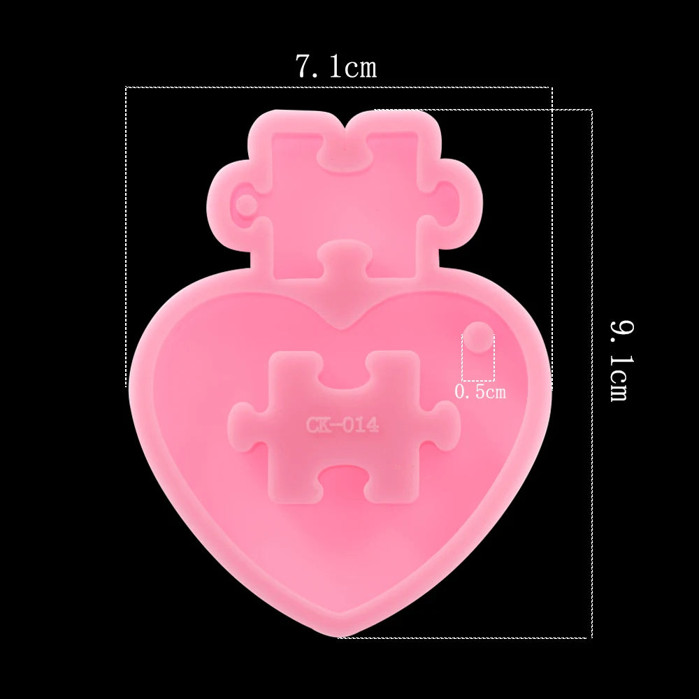 Dog Tag Bone Shaped Keychain Casting Silicone Mold for DIY Key Chain Pendant Crystal Epoxy Resin Molds Craft Jewelry Making Tool