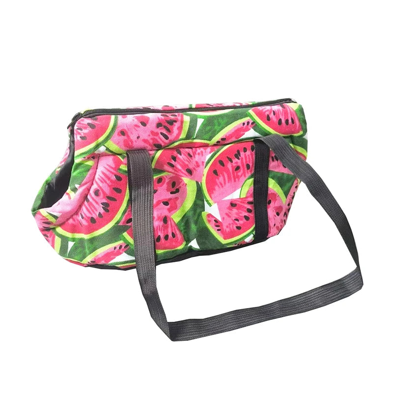 Portable Dog Carriers Sling Bag For Small Dogs Cats Outdoor Travel Puppy Watermelon Pattern Chihuahua Yorkies Pet Shoulder Bags