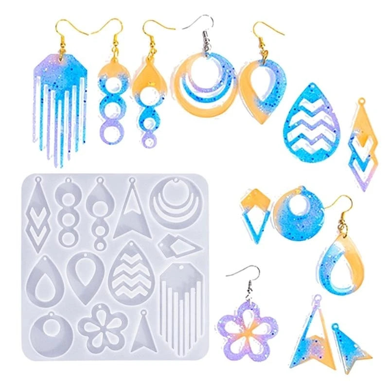 Crafting Molds Beautiful DIY Jewelry Moulds Soft Earring Pendant Molds for DIY