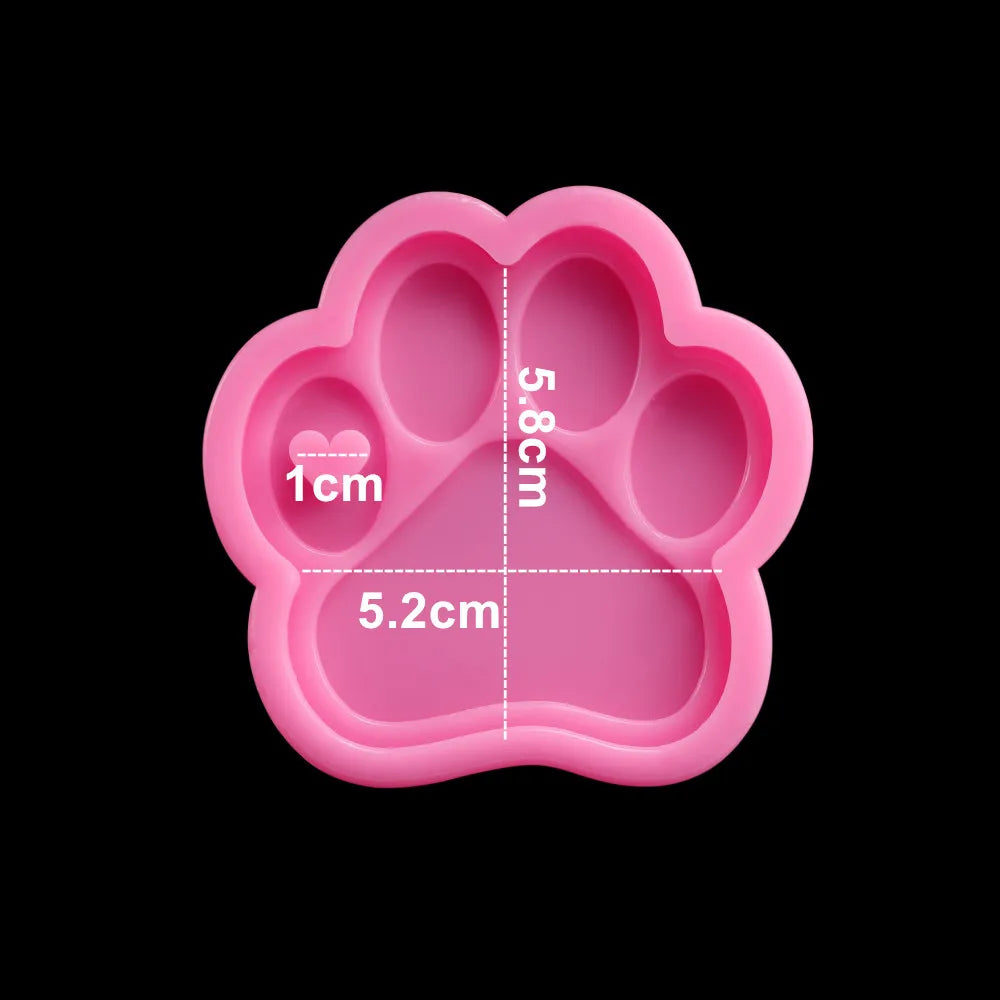 Dog Tag Bone Shaped Keychain Casting Silicone Mold for DIY Key Chain Pendant Crystal Epoxy Resin Molds Craft Jewelry Making Tool