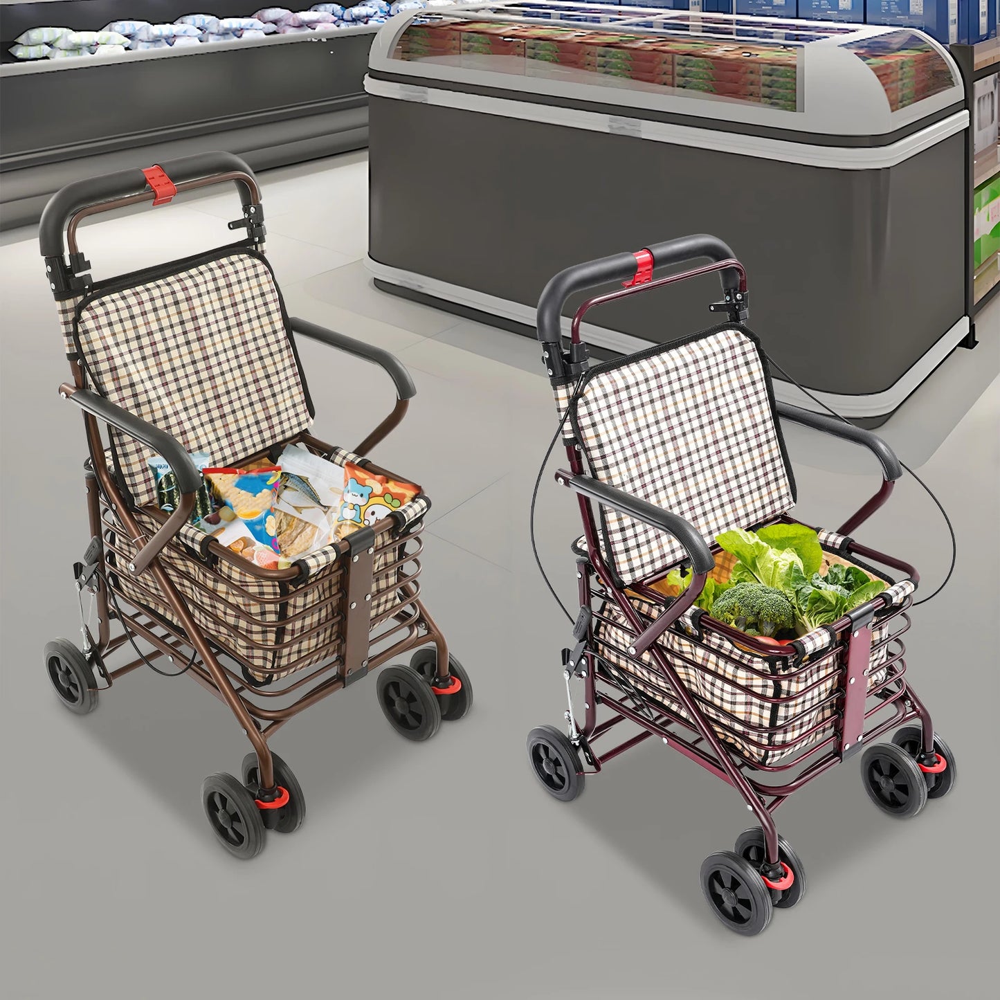 Comfortable walking aid designed to support seniors with confidence and independence.