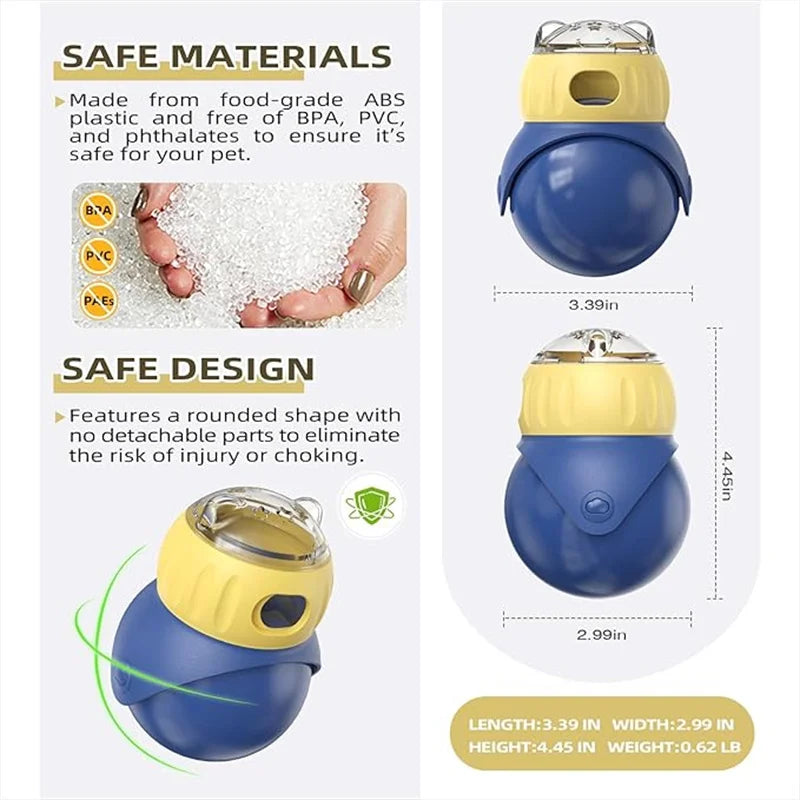 Dog Treat Dispenser Toy - Adjustable Interactive Puzzle Toy for Dogs and Cats | Slow Feeder & Leaking Ball for Puppy Training