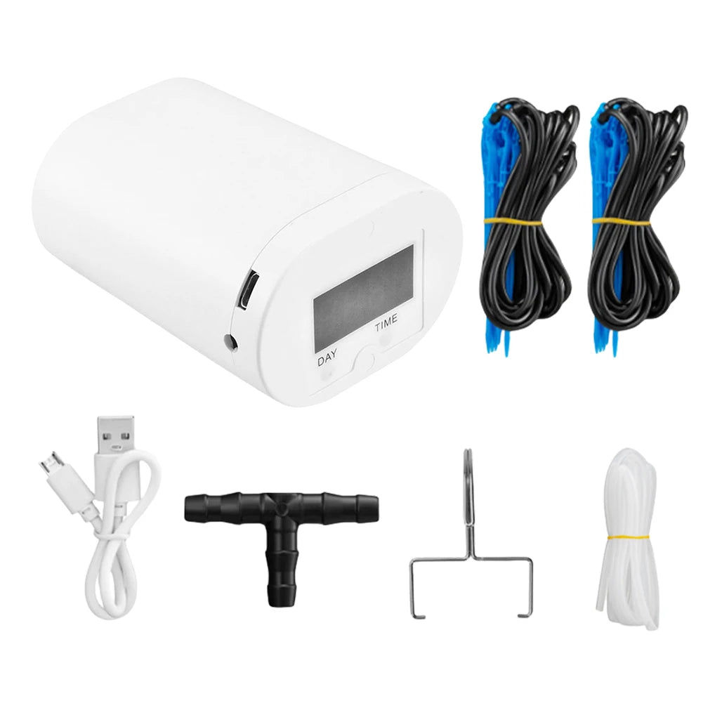 Automatic Plant & Flower Watering Pump – Multi‑Head Indoor Self‑Watering Tool