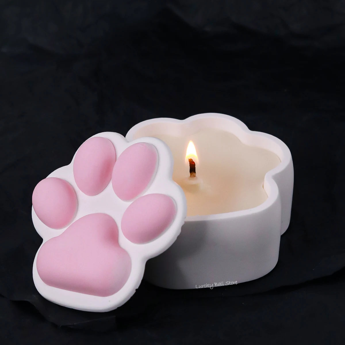 Cat Claw Jewelry Storage Box Silicone Mold DIY Epoxy Resin Ashtray Concrete Cement Gypsum Crystal Candle Jar Mould Home Decor