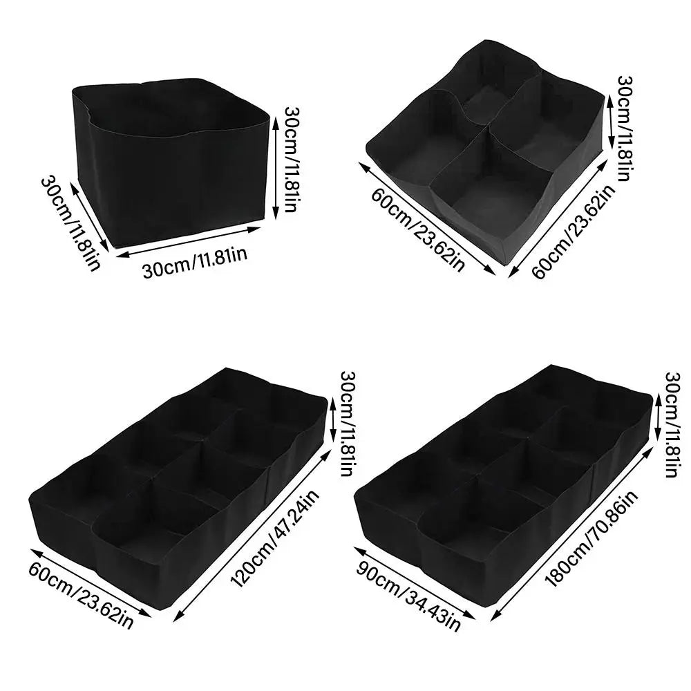 Garden Planting Bag Multi-gird Felt Growing Bag Rectangle Planting Nursery Pot Vegetable Tomato Potato Planting Container Plant