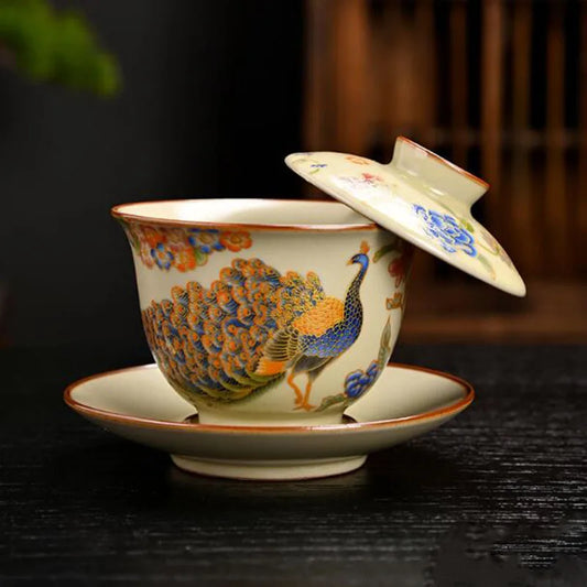 Retro infuser bowl designed for Kungfu tea lovers, collectors, and anyone who appreciates refined tea ware.