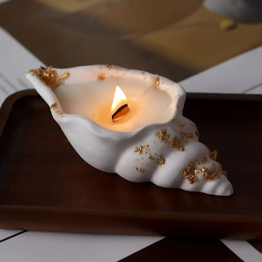 Home Decor Sea Shell Conch Silicone Molds 3D Storage Box Resin Molds Gypsum Handmade Candle Mould DIY