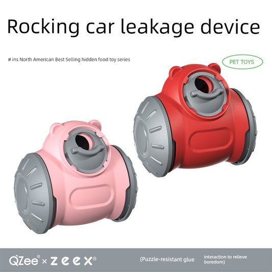 Qzee Leakage Food Feeder Puzzle Ball Bite-Resistant Consuming Dog