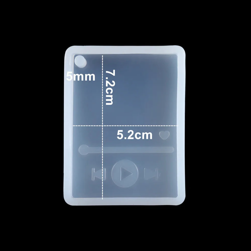 Dog Tag Bone Shaped Keychain Casting Silicone Mold for DIY Key Chain Pendant Crystal Epoxy Resin Molds Craft Jewelry Making Tool