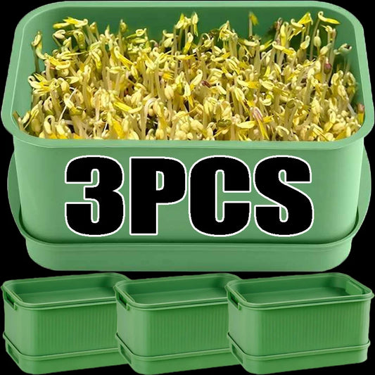 1/3PCS Plastic Grow Nursery Pots Vegetable Soilless Nursery Trays Seed Germination Tray Seedling Sprout Plate Garden Supplies