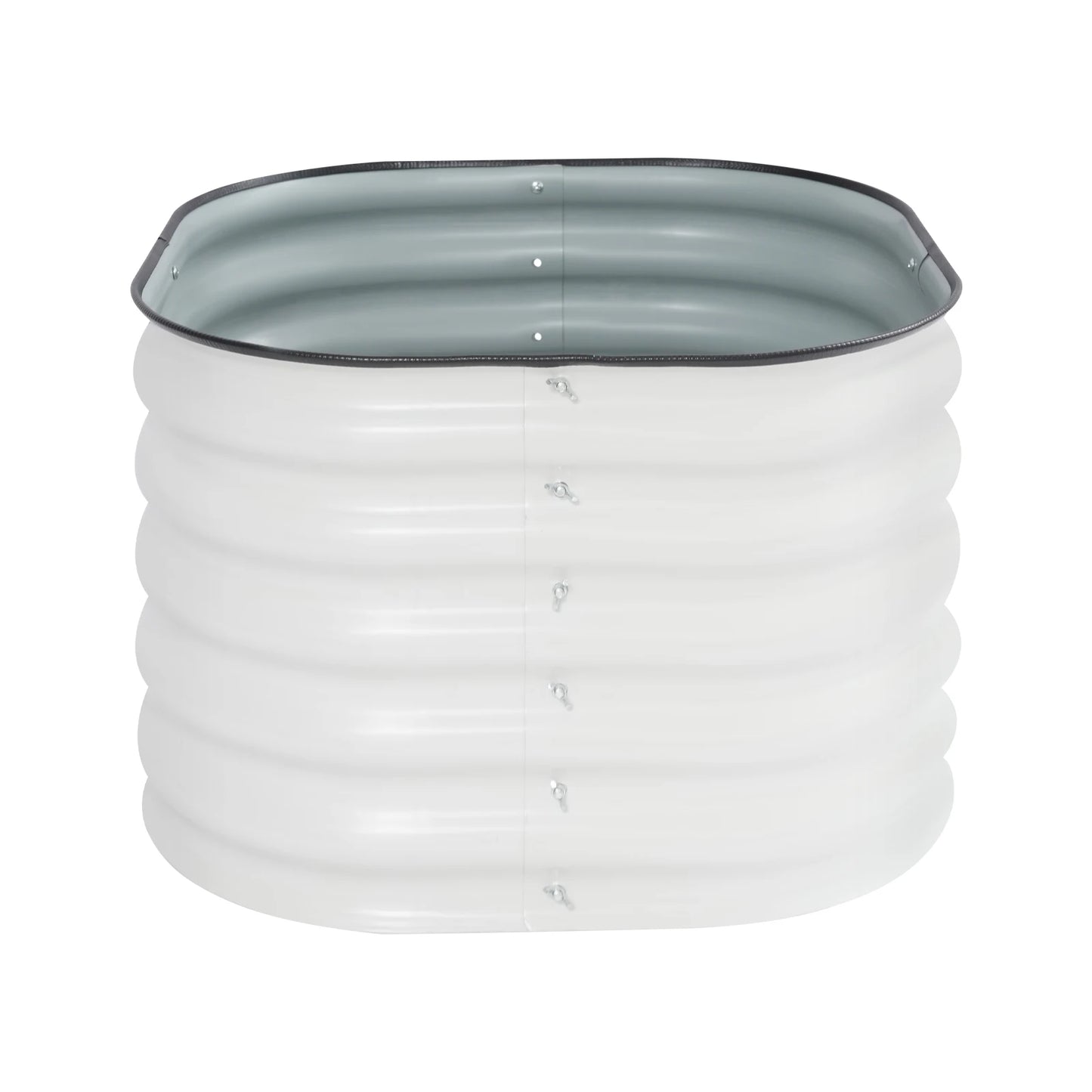 Two-piece circular raised flowerbed, garden flower bed, outdoor raised planter